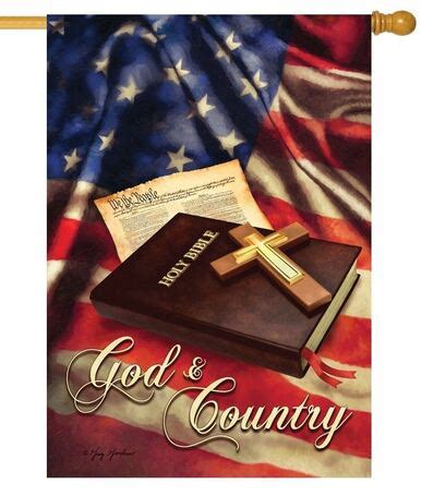 God and Country House Flag - I AmEricas Flags