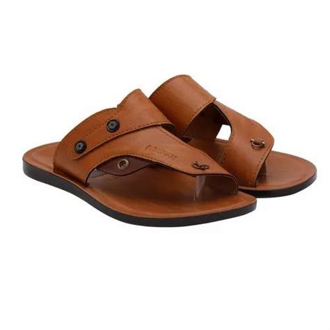 Airfax Daily Wear Mens Leather Slipper Size At Rs Pair In