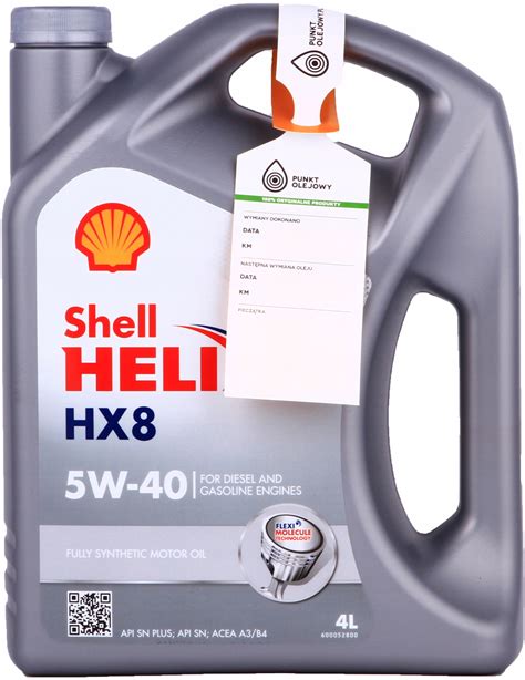 SHELL HELIX HX8 SYNTHETIC 5W40 - 4L 550052837 za 99,97 zł z Olsztyn ...