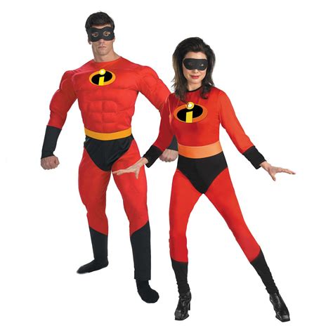 Halloween Costumes Couples New Couples Mr And Mrs Incredible Mens Xl Muscle Ladies L Hallowee