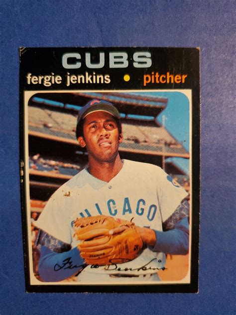 Topps Baseball Card Fergie Jenkins Hof Chicago Cubs Vg Ex Ebay