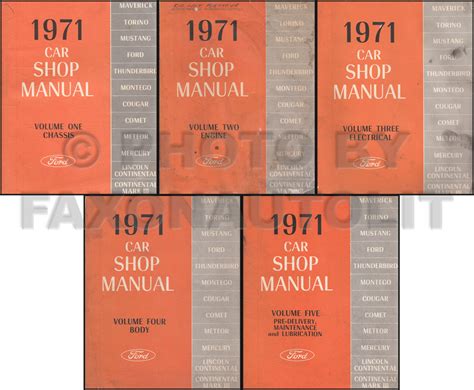 Ford Lincoln Mercury All Car Repair Shop Manual Original Volume Set