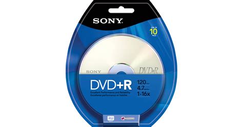 Sony DVD R Recordable DVD Media 10 Pack 10DPR47RB B H Photo