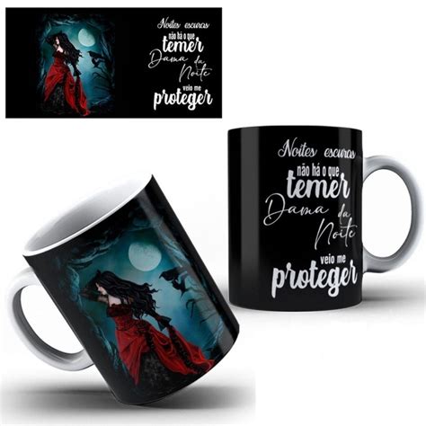 Caneca Dama Da Noite Elo Produtos Especiais