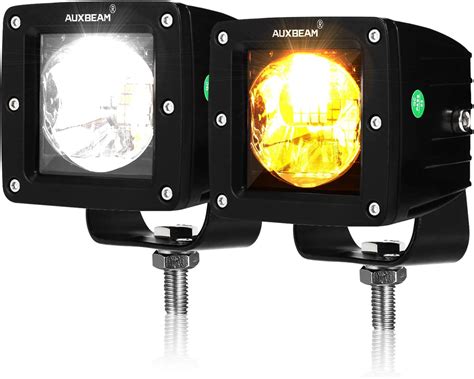 Auxbeam LED Pods 16W 3 Pulgadas Luces Antiniebla Con Modos