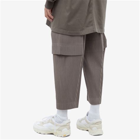 Homme Plissé Issey Miyake Cargo Pleated Pant Alpaca Brown END GB