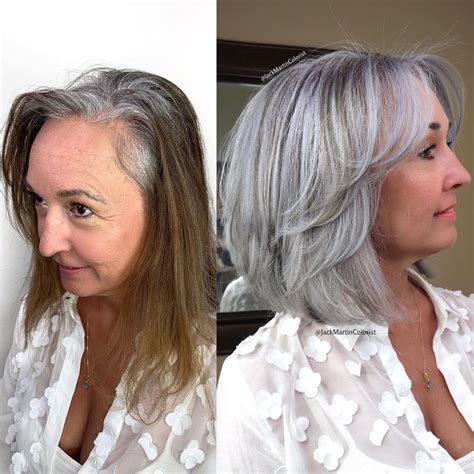 Transitioning To Gray Hair 101 New Ways To Go Gray In 2021 Hadviser