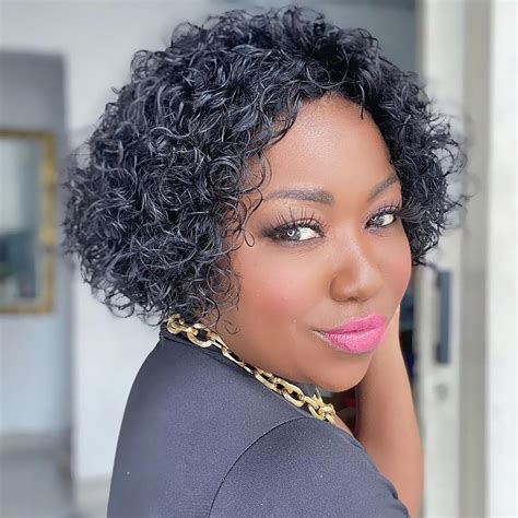 curly hair human hair wig 1