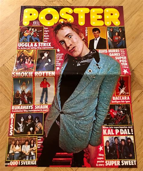 Sex Pistols Johnny Rotten John Lydon Poster 1978 Punk Band Etsy