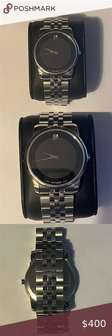 Movado Museum Classic Stainless Steel Link Bracelet Classic Watches