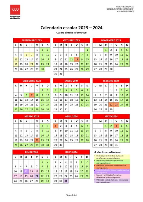 Calendario Escolar Ampa Ceip Fernández Moratín