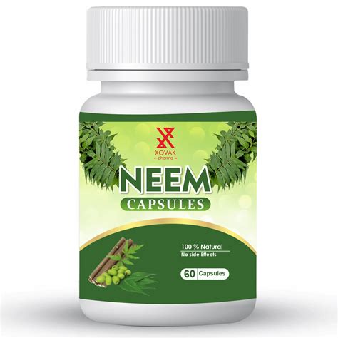 Blood Purifier Ayurvedic Neem Capsule Prescription Packaging Type