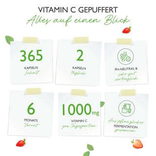 Vitamin C Gepuffert 365 Kapseln