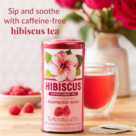 Raspberry Rose Hibiscus Tea Bags The Republic Of Tea