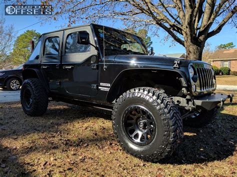 2012 Jeep Wrangler Fuel Vector TeraFlex Leveling Kit Custom Offsets