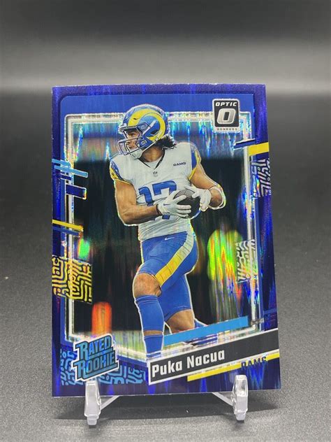 Panini Donruss Optic Puka Nacua Purple Shock Rated Rookie Rc