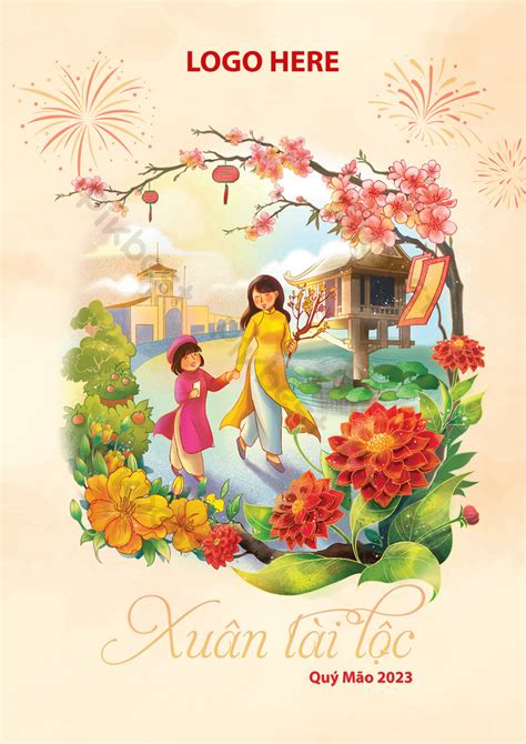 Spring 2023 Poster Welcomes The New Year With Lots Of Fortune | PSD ...