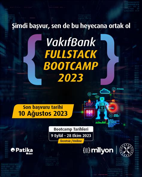 VakıfBank Fullstack Bootcamp 2023e başvurular devam ediyor