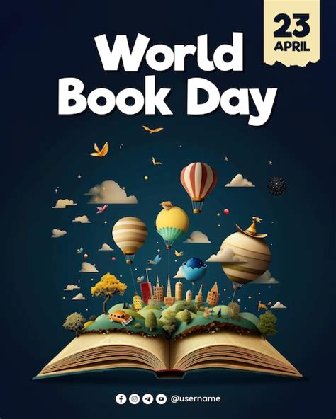 Premium Psd World Book Day Poster Template And Book Day Media Social Post