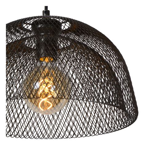 Mesh Hanglamp 2xe27 Zwart 189 Lucide Löwik Meubelen