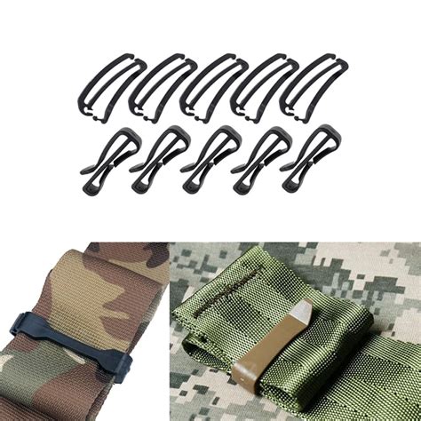 10pcs 25mm Molle Attachment Webbing Strap Buckle Waist Belt Ending Clip