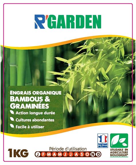 R Garden Engrais Bambous et Graminées Action Longue durée 1kg