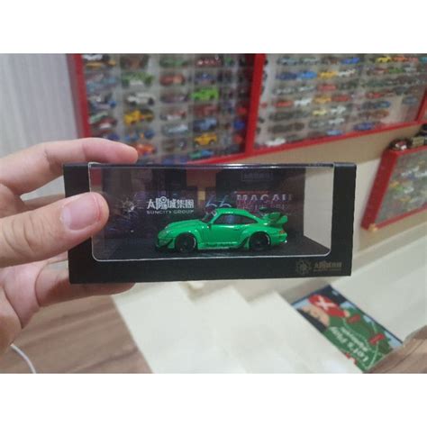 Jual Mce Scalebox Scale Box Porsche 993 RWB Rough Rhythm Green Resin