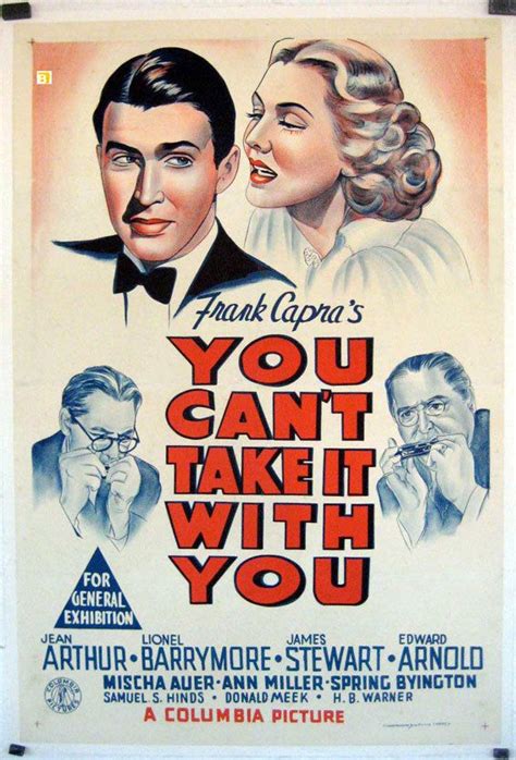 You Can T Take It With You James Stewart Jean Arthur Frank Capra