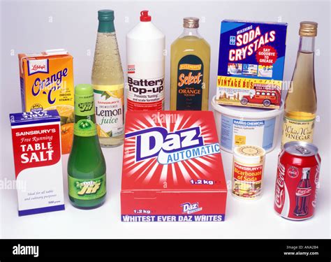 A Variety Of Household Products Stock Photo Alamy