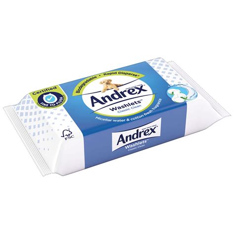 Andrex Classic Clean Washlets Moist Toilet Tissue 12 X 40 Wipes