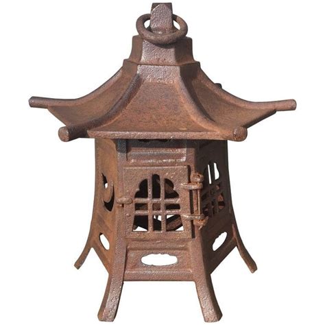 Japanese Fine Antique Cast Iron Lantern Schneible Fine Arts Llc