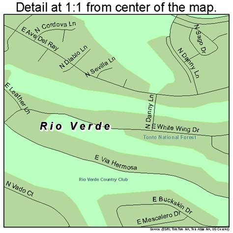 Rio Verde Arizona Street Map 0460250