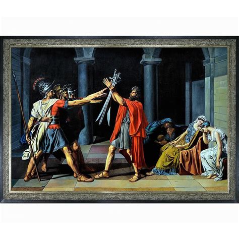 Jacques Louis David Oath Of The Horatii 1784 1785 Hand Painted