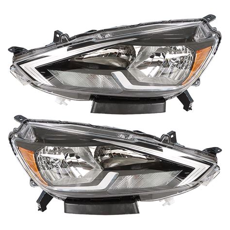 Replacement For 2016 2019 Nissan Sentra Passenger Driver Side Projector Headlight Assembly