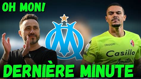 Derni Re Minute Mercato Om Millions D Euros Derni Res Nouvelles