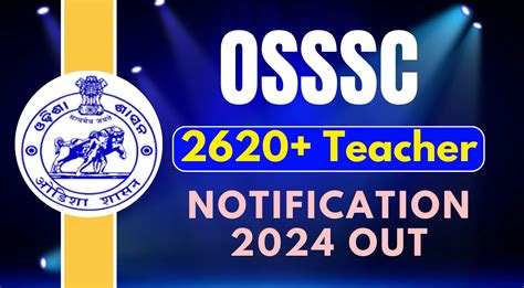 OSSSC Recruitment 2024 Apply For 2629 Teacher Vacancies