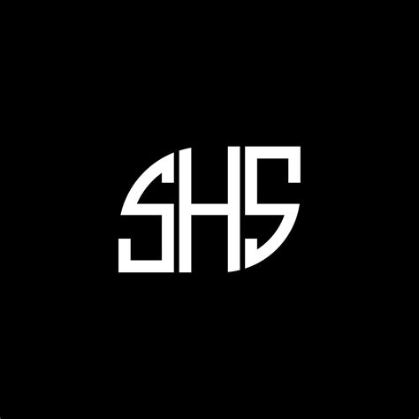 SHS letter logo design on black background. SHS creative initials ...