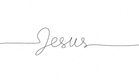 Jesus Name In Cursive