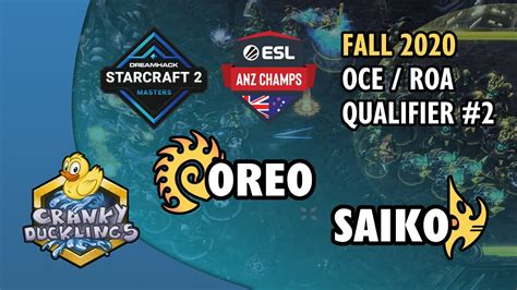 Oreo Vs Saiko Zvp Anz Champs Q Dh Masters Fall Oce Roa