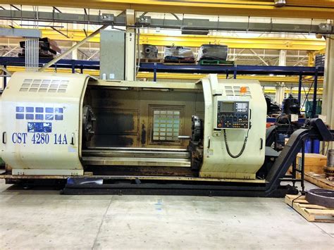 Used 2000 SFM 14 BORE CNC FLAT BED LATHE Lathes CNC 65916 Asset