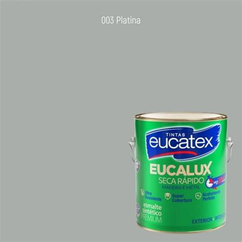 Tinta Esmalte Sint Tico Eucalux Eucatex L Platina Belomate Constru O