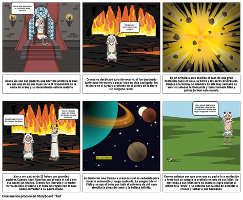 Historieta Urano Y Cronos Sociales 6b Storyboard