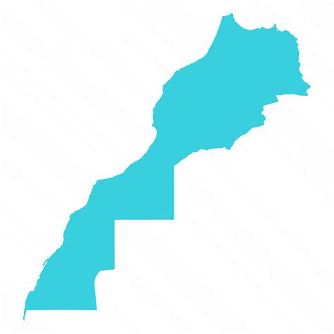 Vector Simple Map of Morocco Western Sahara Country 25842108 Vector Art ...