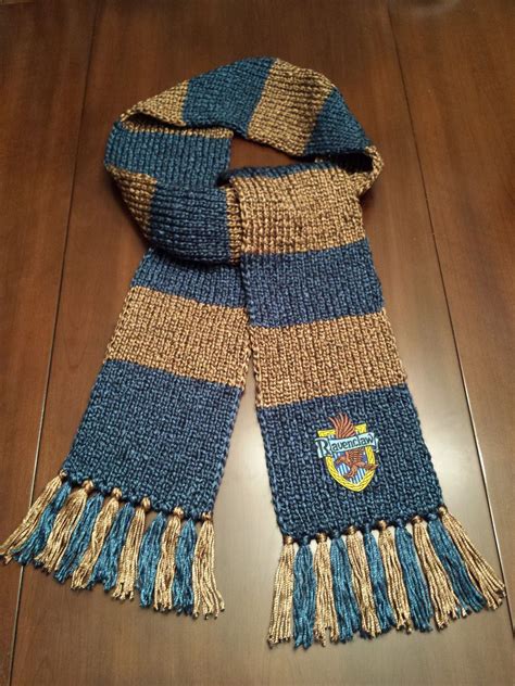 Ravenclaw Scarf Crochet Pattern Harry Potter Ravenclaw House Scarf Book