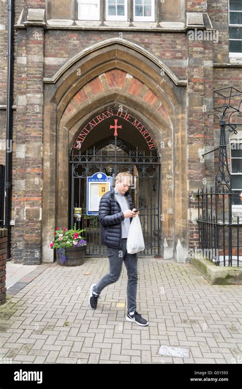 The Parish Church Of St Alban The Martyr In Holborn London Uk Stock