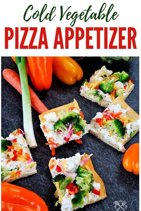 Cold Vegetable Pizza Appetizer Is A Classic Party Food And So Easy To