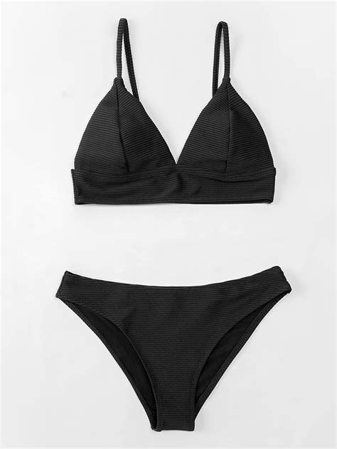 Amazon CUPSHE Women Bikini Set Solid Color Sexy Triangle Two Piece Swimsuit Clothing
