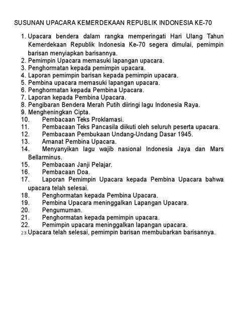 protokol upacara kemerdekaan ri