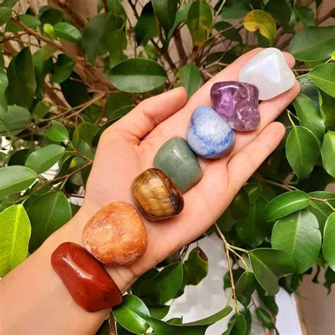 Cristais Topázius Kit de Cristais para Alinhamento dos Chakras Bruto