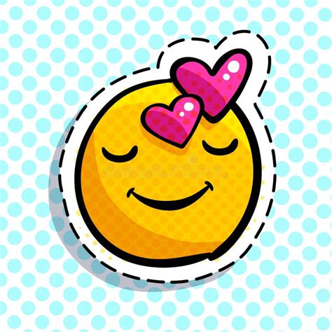 Sonrisa En Emoticon Del Amor Ilustración del Vector Ilustración de